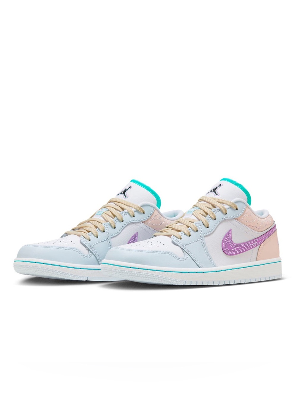 Air Jordan 1 Low (Multi-Color Sashiko) Women’s Shoes FV3623-151 Size 7.5 - Picture 14 of 15